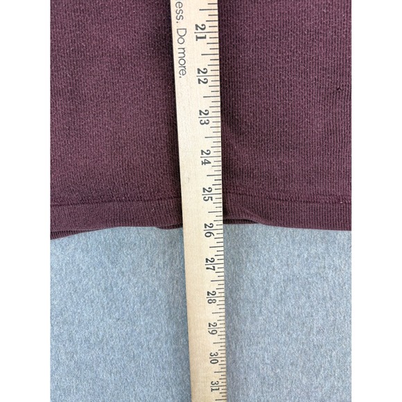 Abercrombie & Fitch Long Sleeve Shirt Mens XL VTG 90's Burgundy V Neck Casual - Picture 7 of 11